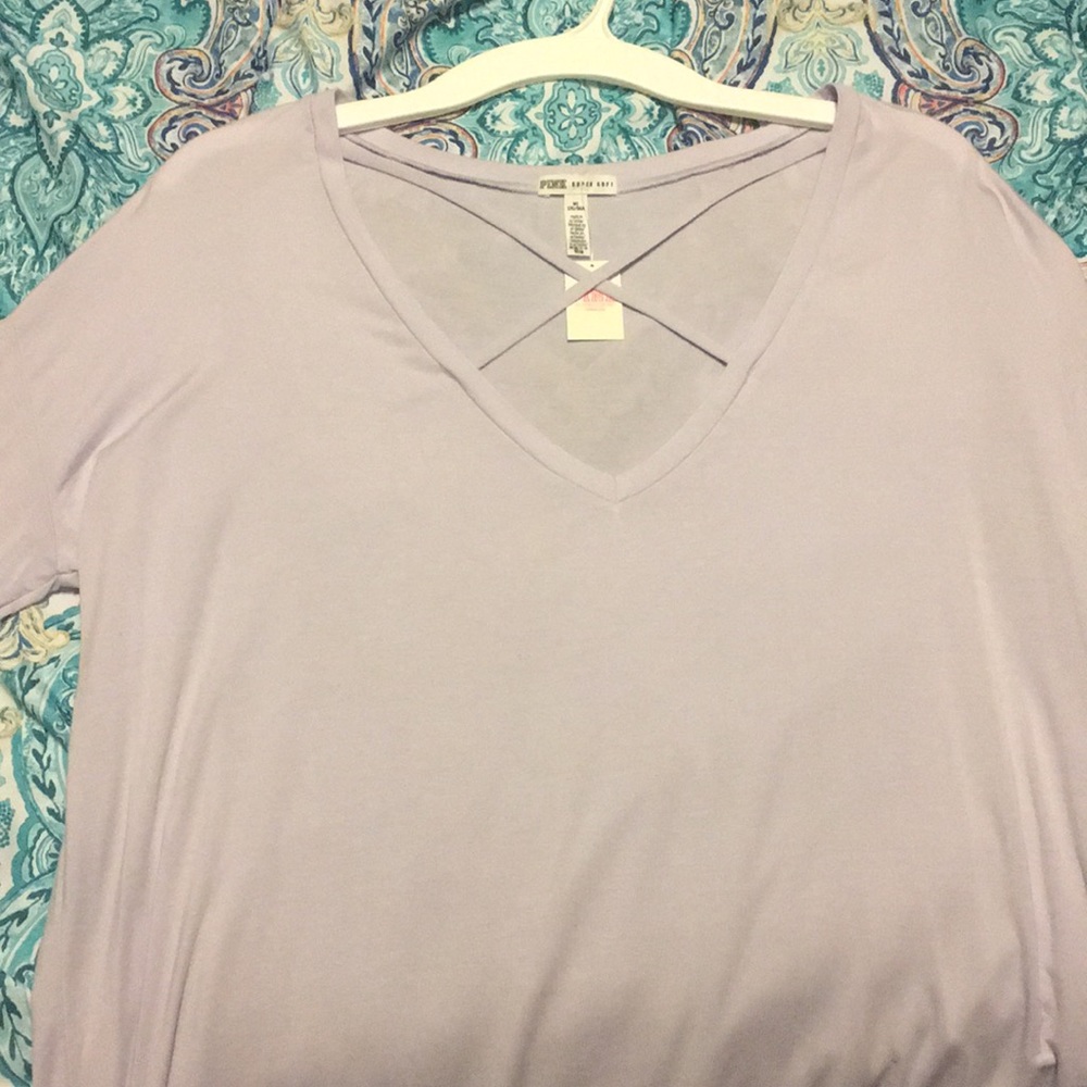 Victoria Secret Cross Chest Long Sleeve